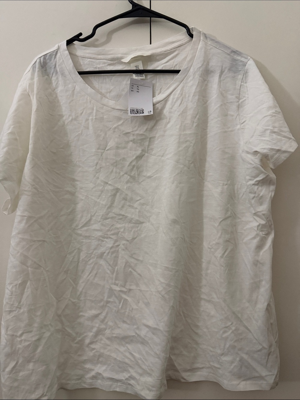 Classic White womens Cotton Crew Neck T‑Shirt
